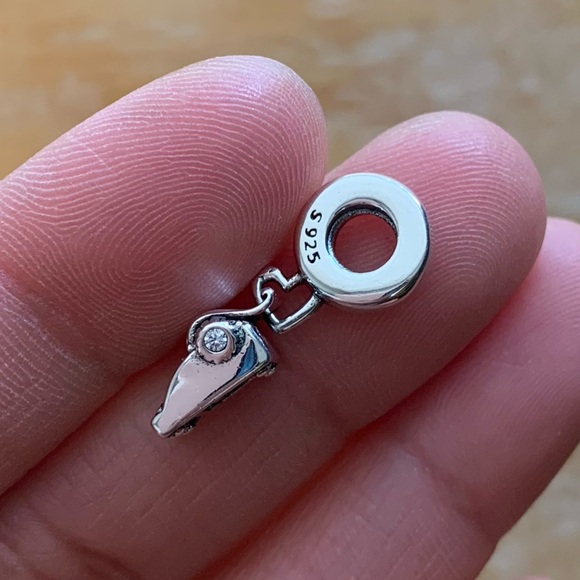 NWOT You are my type Typewriter Dangle Charm w/ Pink Enamel & Sterling Silver - Picture 6 of 10